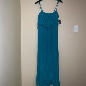 IZ Blue Spaghetti Strap Maxi dress